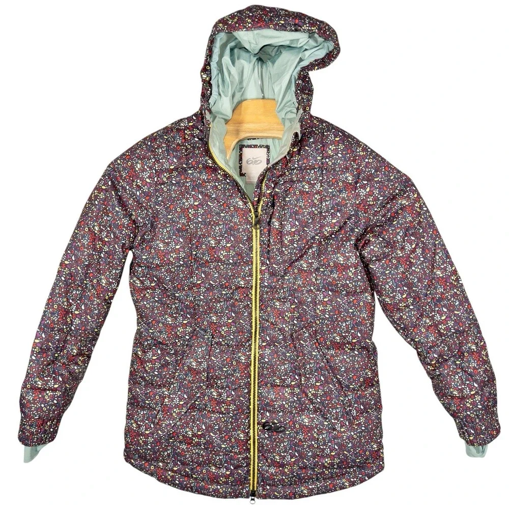 NIKE 6.0 VASHI SNOWBORDING‎ HOODED DOWN JACKET MULTICOLOR WOMENS MEDIUM SKI